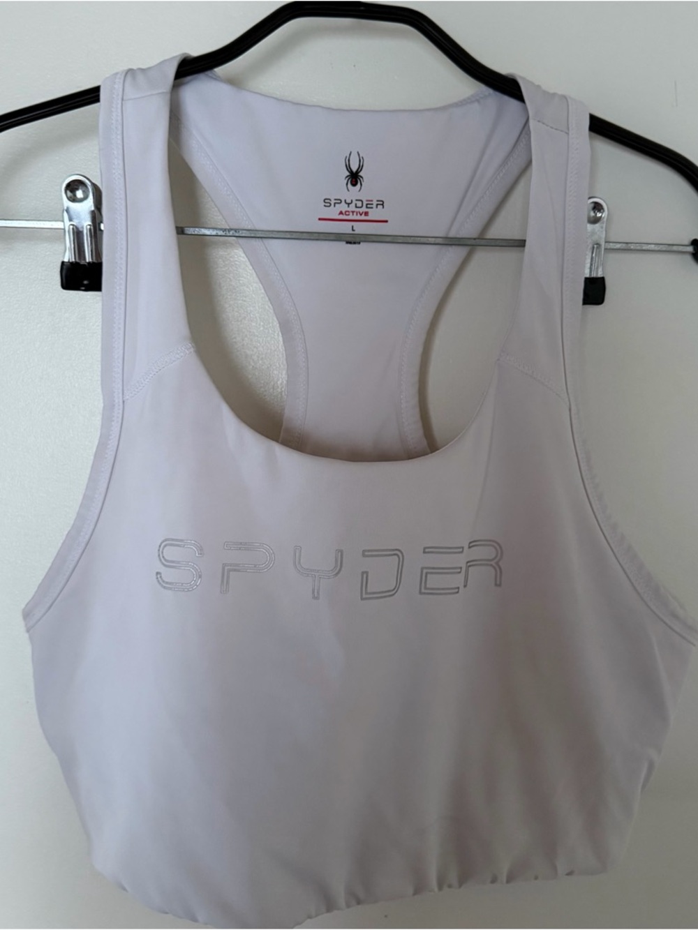Spyder Women’s White Racerback Sports Bra | Size L